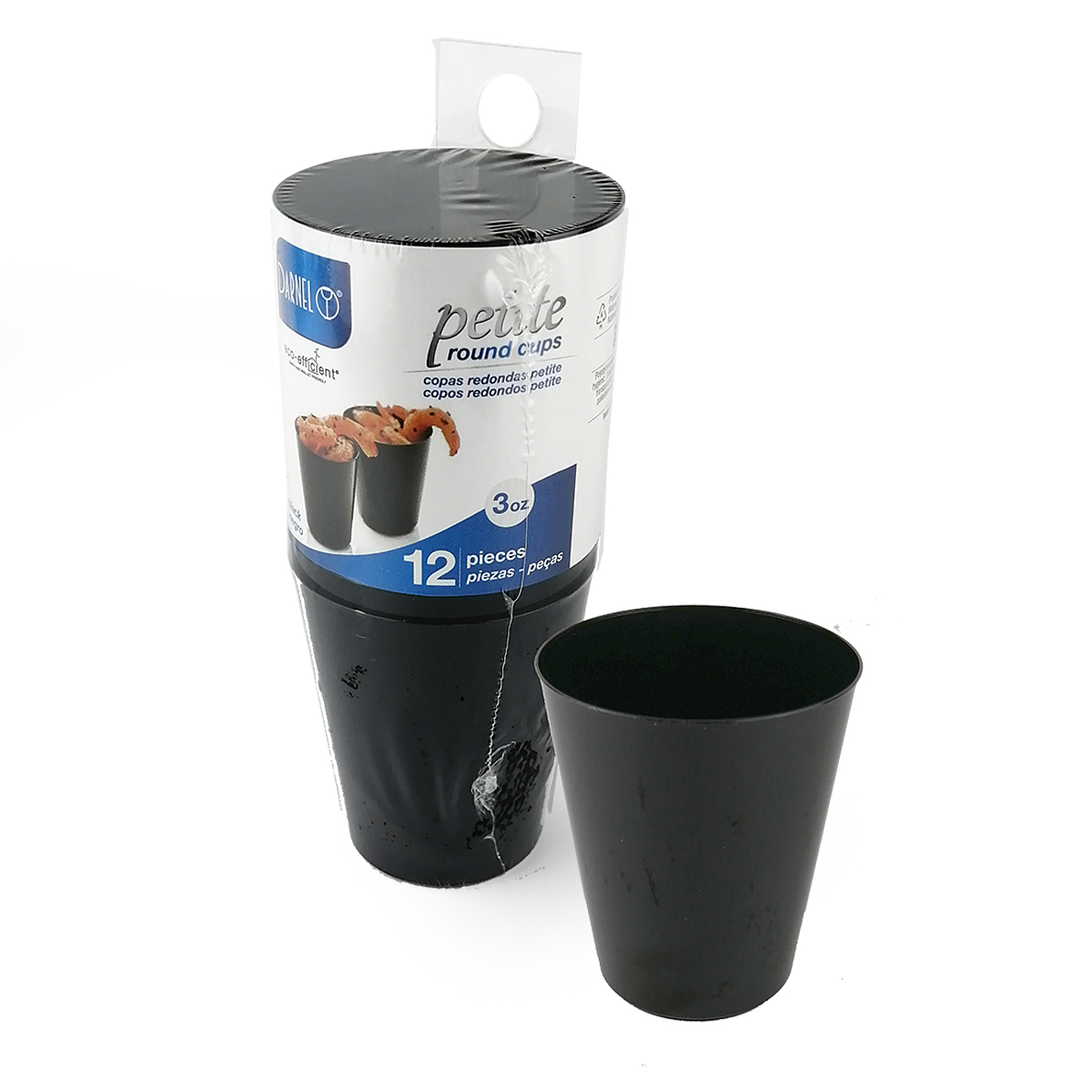 VASO NEGRO PETITE 3OZ X12 CAJAX12