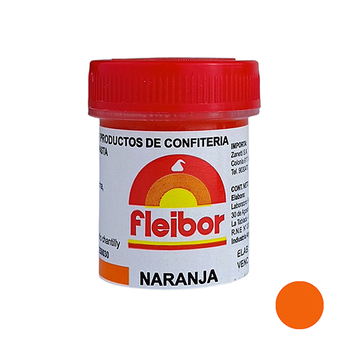 COLORANTE PASTA FLEIBOR 15G.NARANJA **