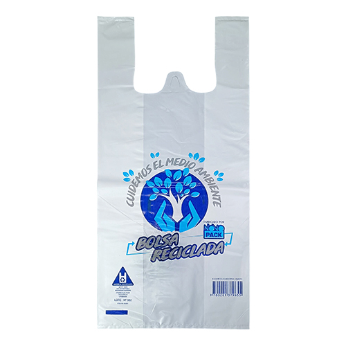 BOLSA CAMISETA RECIC.45X60 70M XUNID.