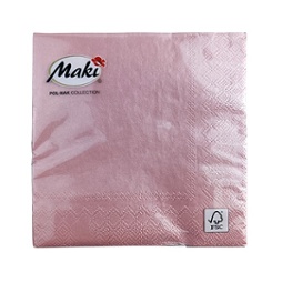 SERVILLETA CHICA 25X25 ROSA ORO-0497 X20