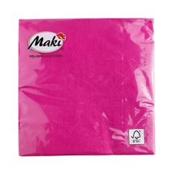 SERVILLETA CHICA 25X25 FUCSIA-025 X20