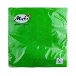 SERVILLETA CHICA 25X25 VDE.LIMON-004 X20