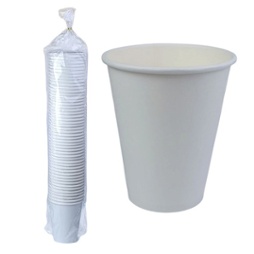 VASO POLIPAPEL BCO.12OZ-360CC X50