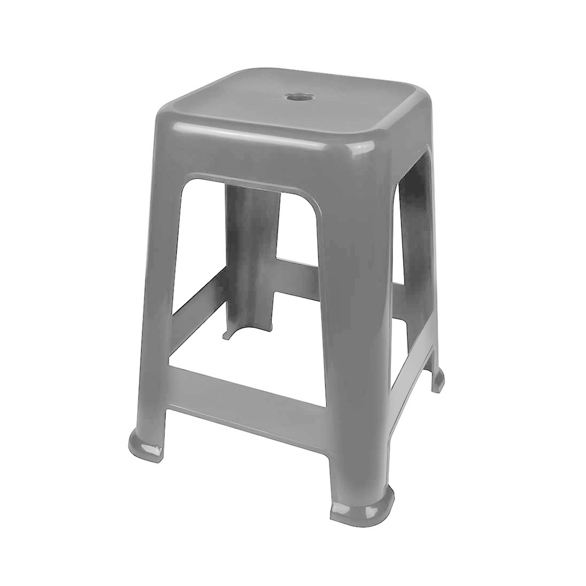 BANQUETA PLASTICA MOR GRIS(15151125)XUNI