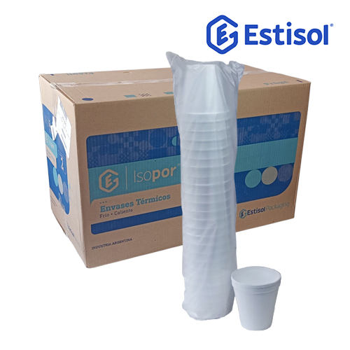 VASO ESPUMA 6D-VT180 ESTISOL CAJA X1000