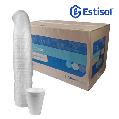VASO ESPUMA 8D-VT240 ESTISOL CAJA X1000