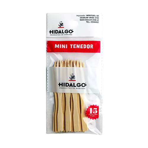 MINI TENEDOR 9CM PACK X15 UNIDADES