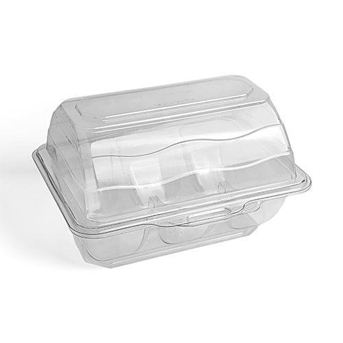 ENVASE PET PARA 3 DONUTS G-23 XUNID.