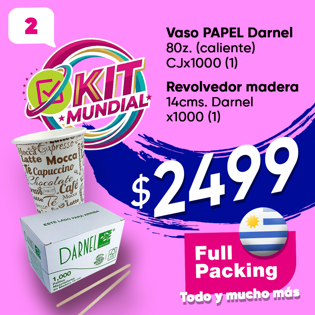 KIT MUNDIAL 2(VASO CALIENTE 8OZ-REV.MAD)