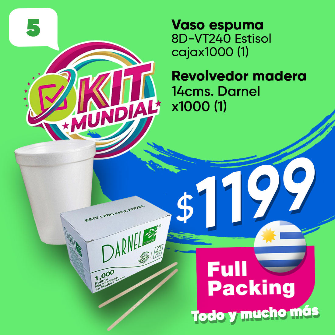 KIT MUNDIAL 5(8D ESTISOL Y REV.MADERA)