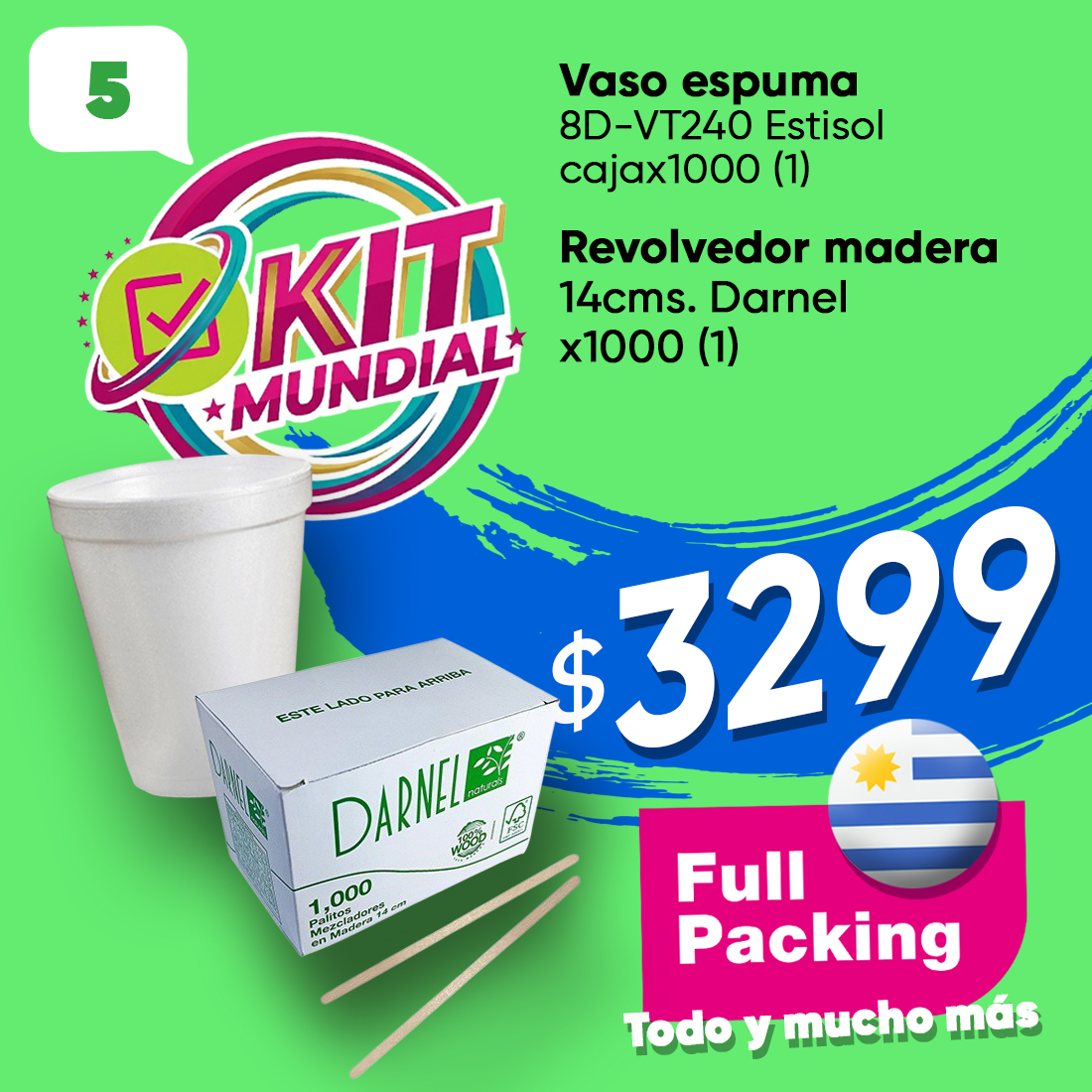 KIT MUNDIAL 5(8D ESTISOL Y REV.MADERA)