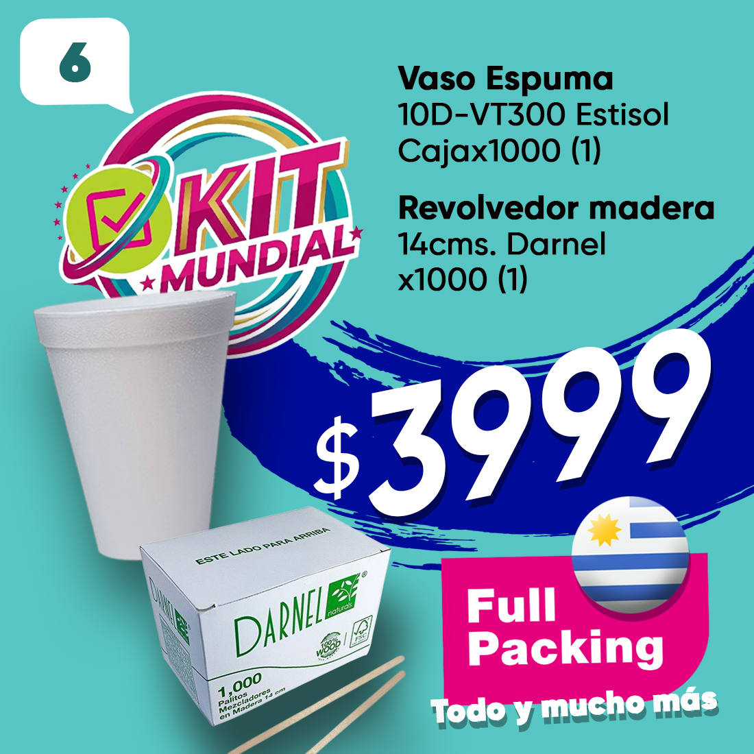 KIT MUNDIAL 6(10D ESTISOL Y REV.MADERA)