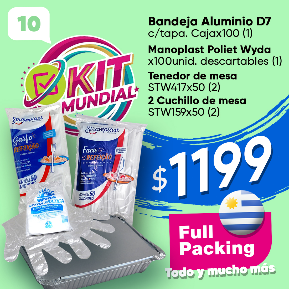 KIT MUNDIAL 10(D-7C/T MANOPLAS Y CUBIER)