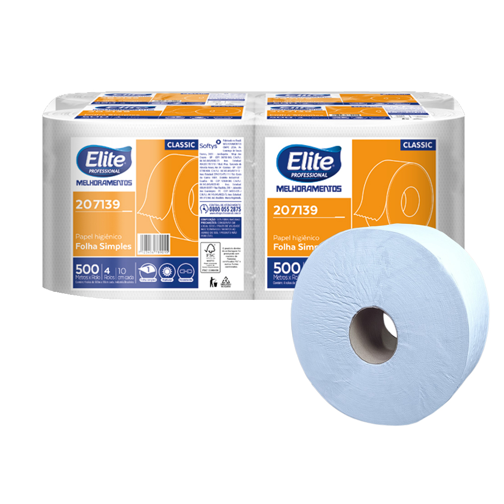 PAPEL HIGIENICO ELITE SH X500MT.FUNDA X4