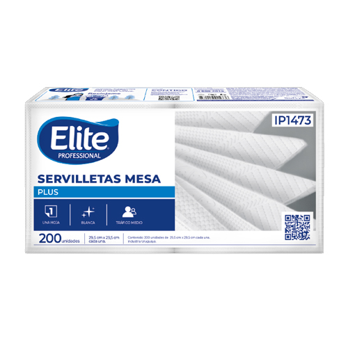 SERVILLETA MESA PLUS ELITE X200 X UNID.